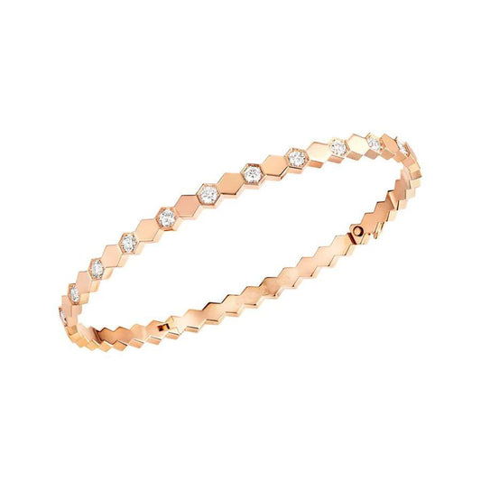 [⭐Mirelle]BEE LOVE PINK GOLD DIAMOND BRACELET