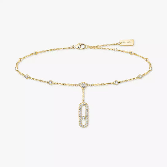 [⭐Mirelle] Move Uno pavé ankle bracelet